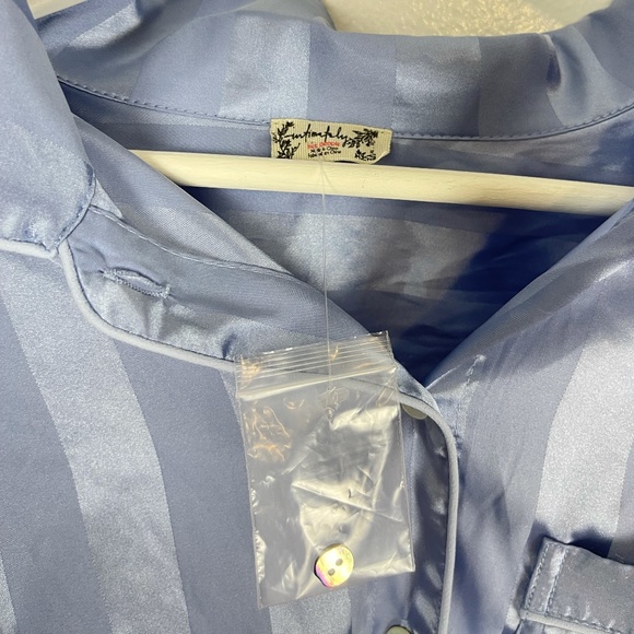 FREE PEOPLE Pajama Party Print Pajamas in Hazy Blue Size X-Large - Picture 5 of 11